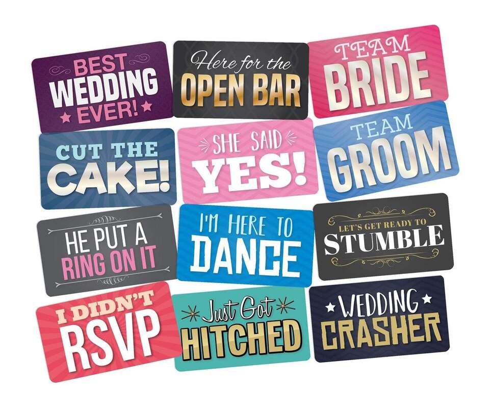 Wedding Themed PVC Props