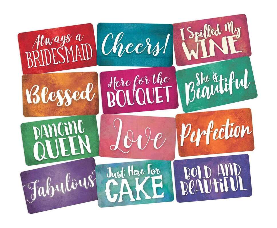 Watercolor Wedding Props